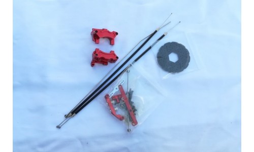 Cable Disc Brakes - FRONT RED CNC Alloys | Rovan Sports